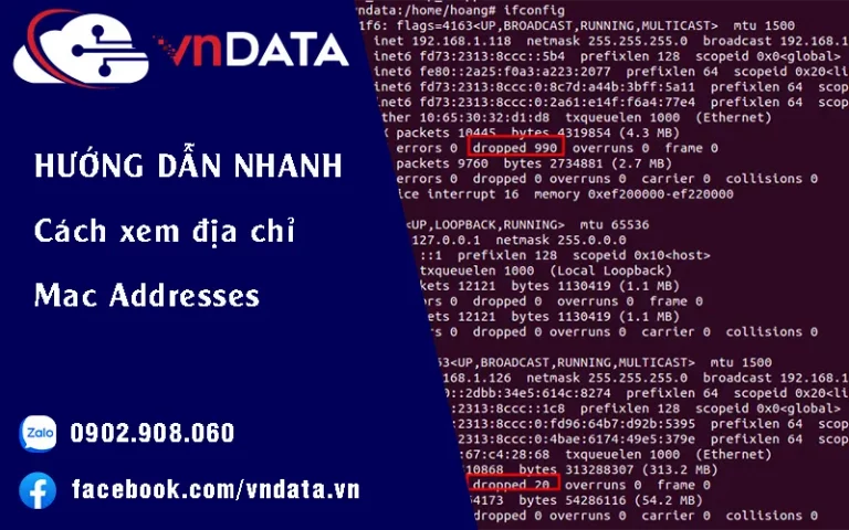 cách xem địa chỉ mac addresses