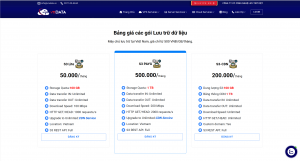 Đăng ký sử dụng gói lưu trữ dữ liệu - S3