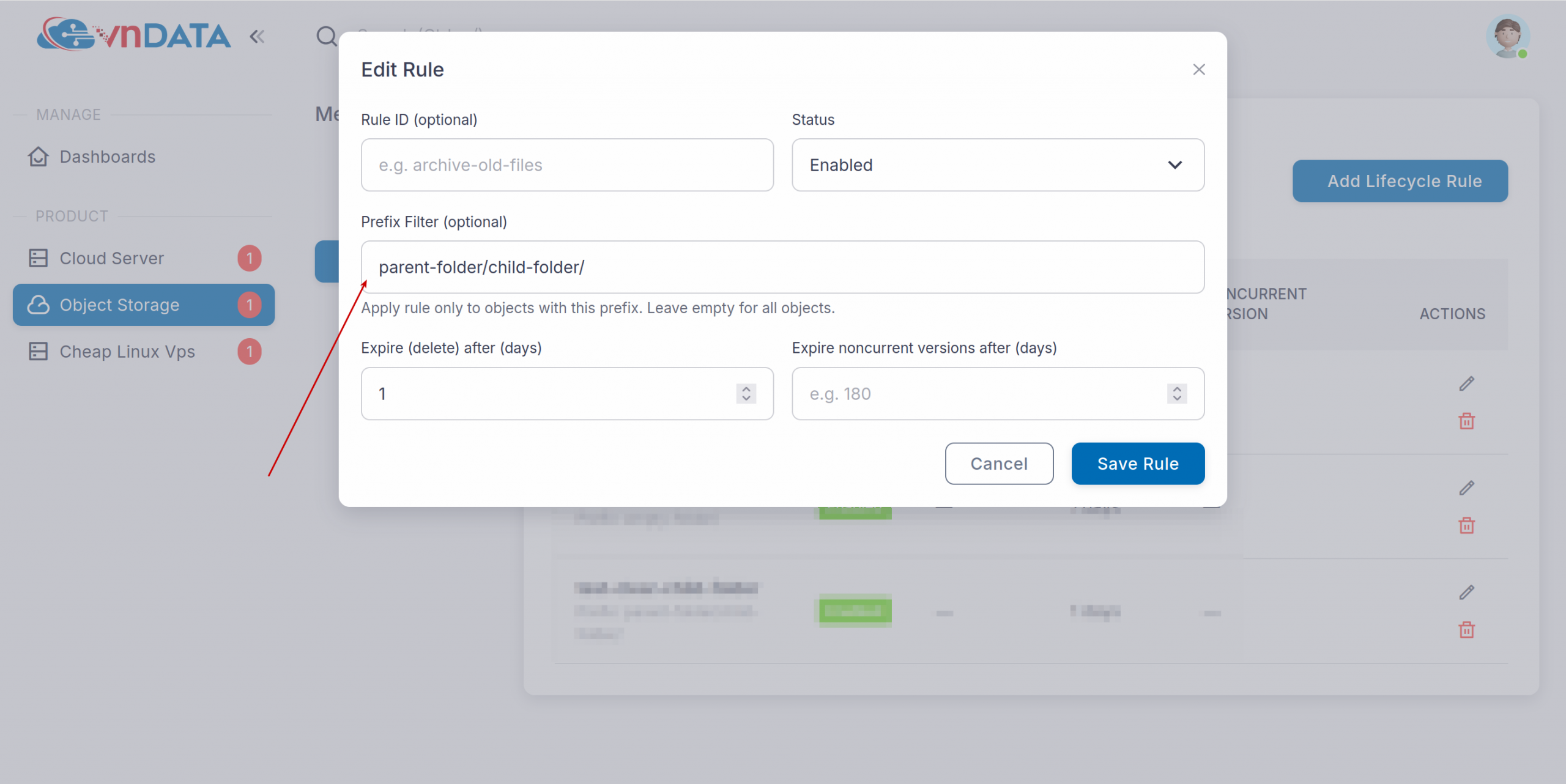 Xóa thư mục lồng trong một thư mục khác.