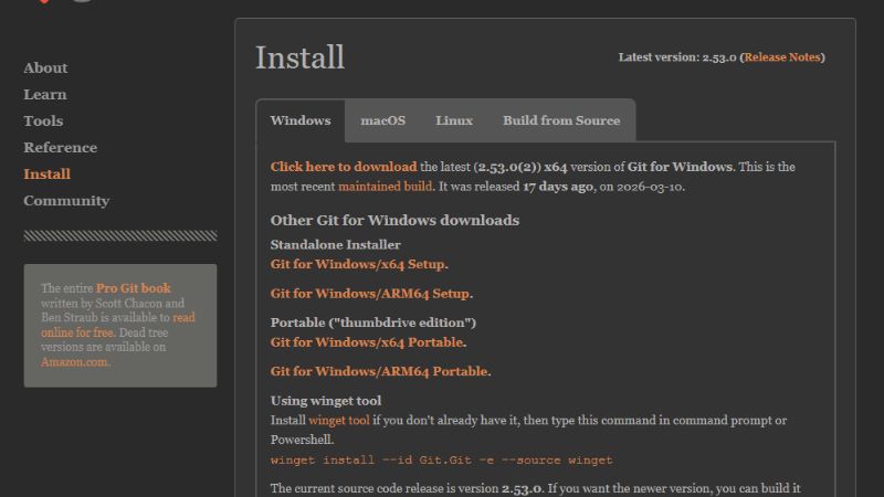Tải bản 64-bit Git for Windows Setup