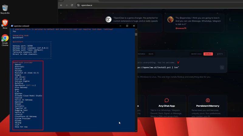 Lựa chọn model API cho openclaw