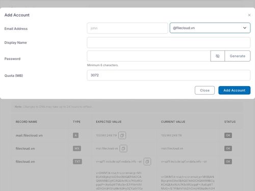 Add Email Account