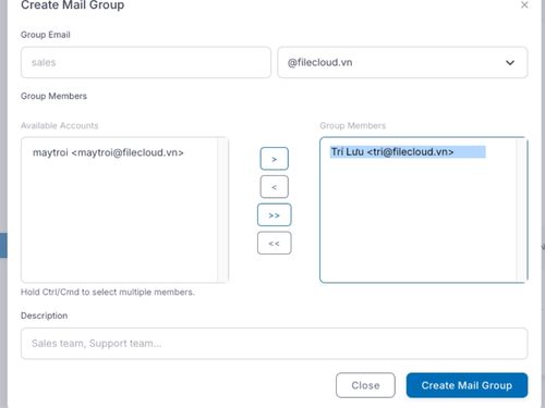 Add Email Group